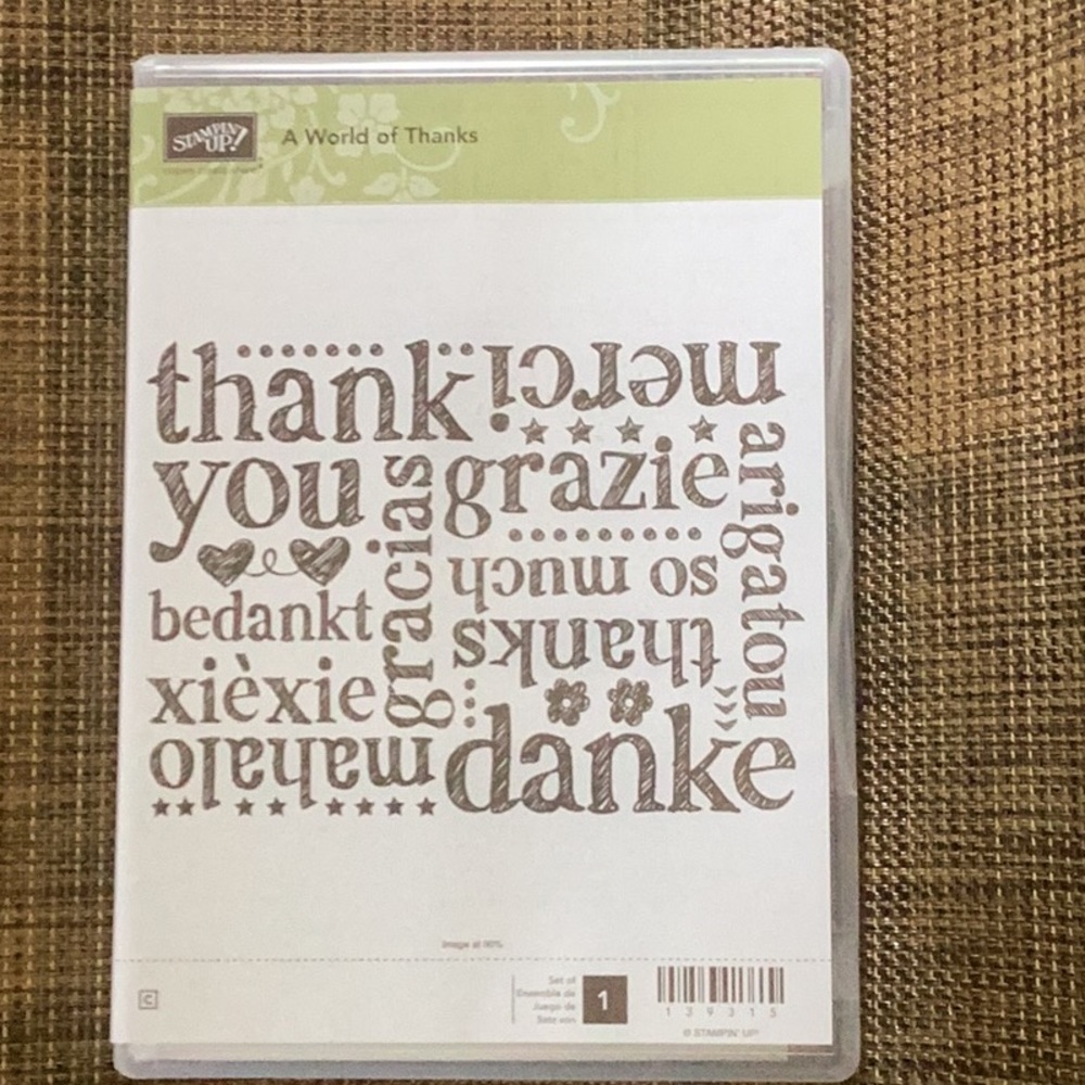 NEW STAMPIN’ UP! A WORD OF THANKS
